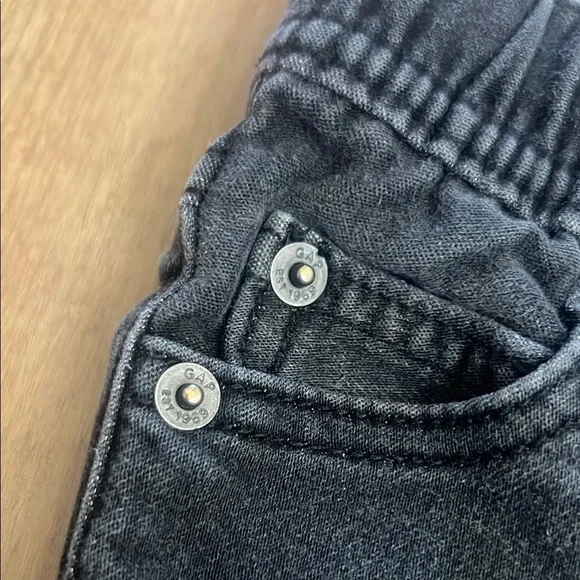 GAP Kids Black Straight Cut Stretch Jeans - Picture 3 of 6